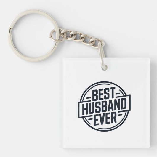 Best Husband Ever Badge Design Sleutelhanger (voorkant)