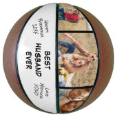 Best Husband Ever Foto gepersonaliseerd Basketbal (Verticaal)