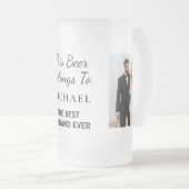 Best Husband Ever Foto Matglas Bierpul (Voorkant rechts)