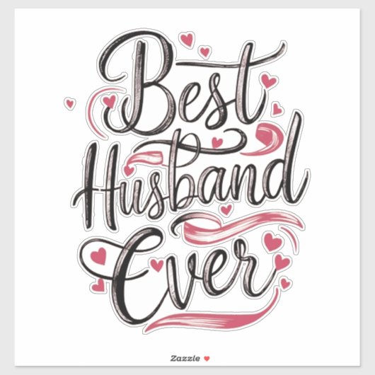 Best Husband Ever Sticker (Vel)