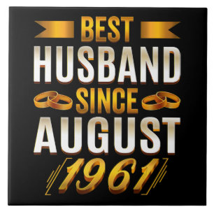 Best Husband Funny 59th Jubileum Parents Tegeltje