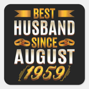 Best Husband Funny Jubileum Parents Vierkante Sticker
