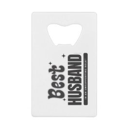 BEST HUSBAND in an Unsupporting Role- Kredietkaart Flessenopener