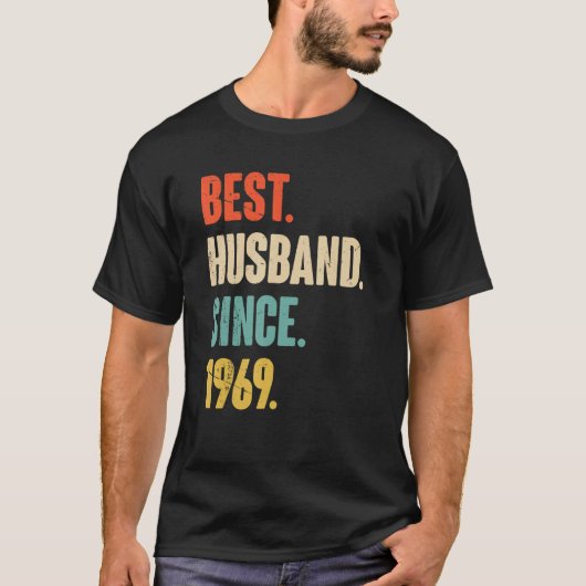 Best Husband Since 1969 53 Wedding Anniversary F T-shirt (Voorkant)