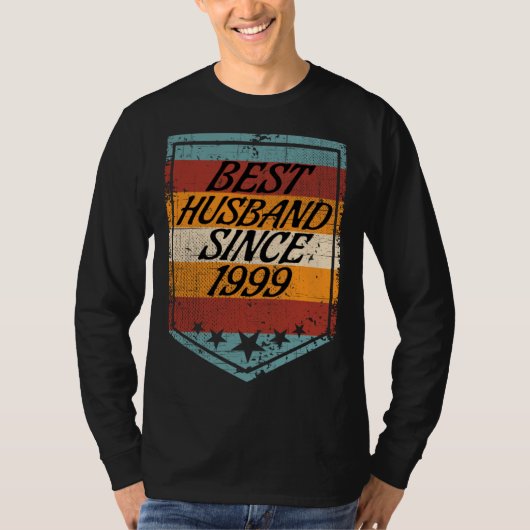 Best Husband since 1999 wedding married 1999 marri T-shirt (Voorkant)