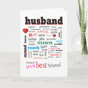 Best Husband Wonderful A1 Word Cloud Kaart