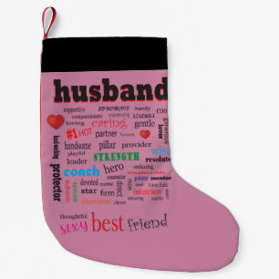Best Husband Wonderful A1 Word Cloud Kleine Kerstsok