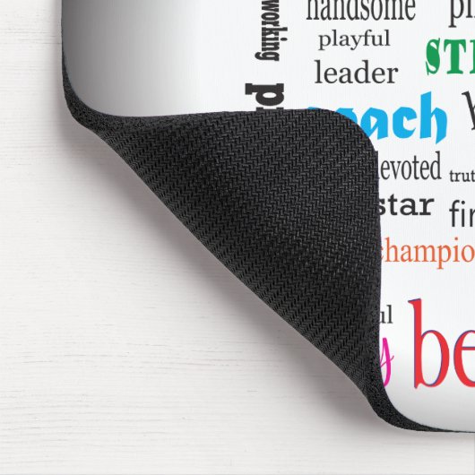 Best Husband Wonderful A1 Word Cloud Muismat (Hoek)