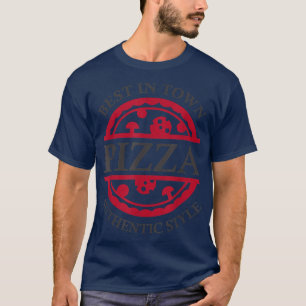 Best in de stad Authentic Style pizza bezorging ma T-shirt