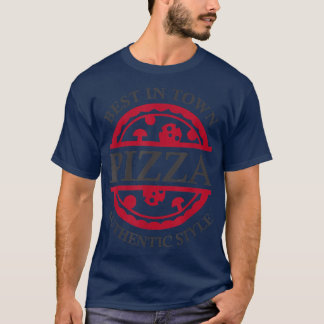 Best in de stad Authentic Style pizza bezorging ma T-shirt