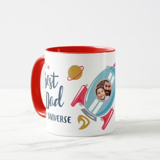 Best in het universum Vaderdag Mok (Voorkant links)
