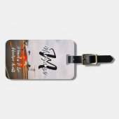 Best Initial Name | Waterproof Travel Monogram Bagagelabel (Voorkant horizontaal)