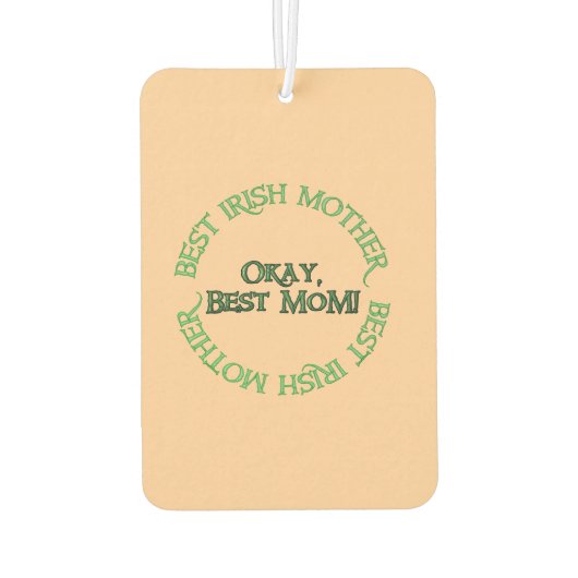 Best Irish Mother tan car air freshener Luchtverfrisser (Achterkant)