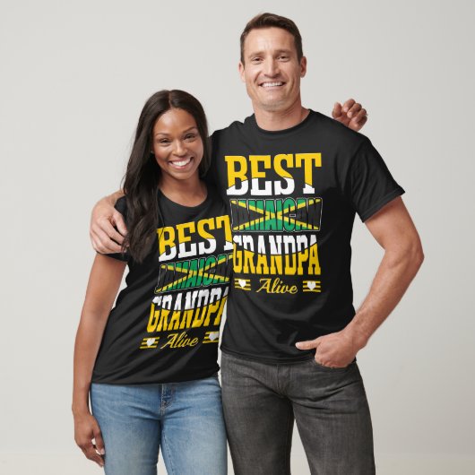 Best Jamaican Grandpa Alive Gift T-shirt (Unisex)