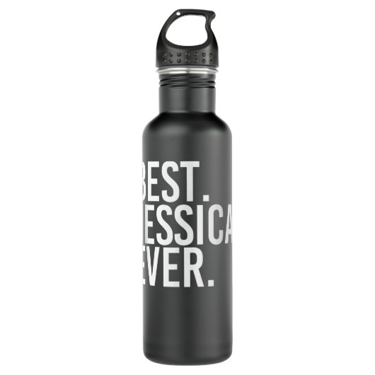 BEST. JESSICA. OOIT. Gift Name Funny Personalized Waterfles (Voorkant)