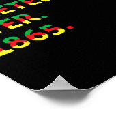 Best Juneteenth Ever 1865 African American Black F Poster (Hoek)