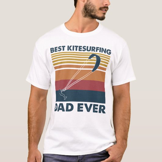 Best Kitesurfing Dad ooit T-shirt (Voorkant)
