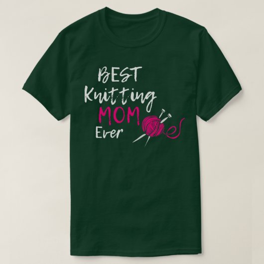 Best Knitting Mam ooit 227 T-shirt (Design voorkant)