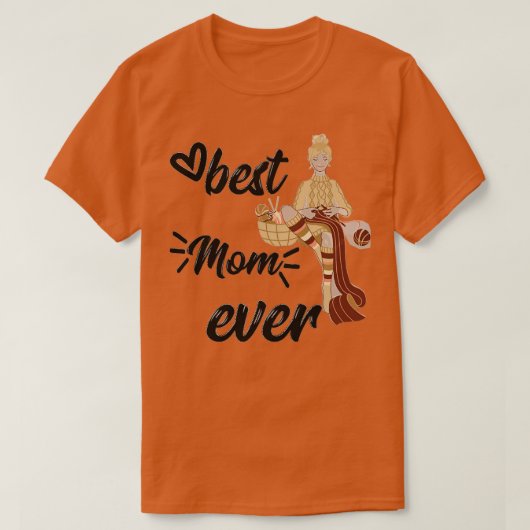 Best Knitting Mam ooit 460 T-shirt (Design voorkant)