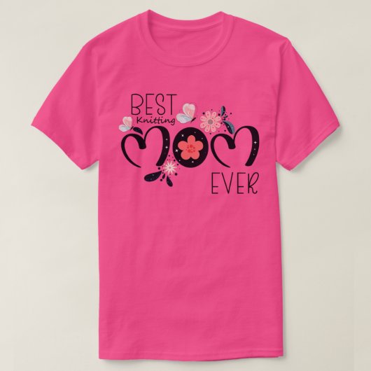 Best Knitting Mam ooit 54 T-shirt (Design voorkant)