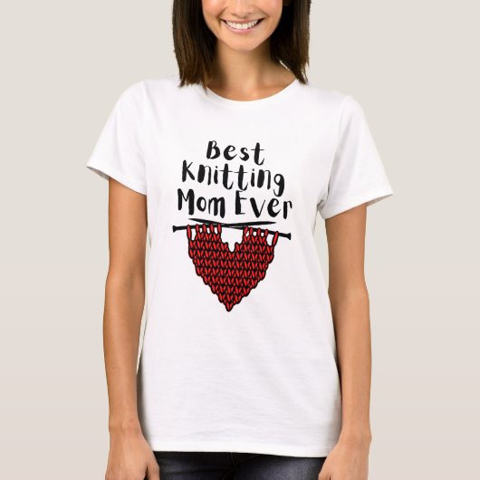 Best Knitting Mam ooit T-shirt (Voorkant)