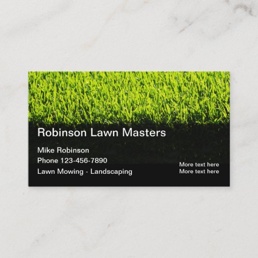 Best Lawn Mowing Services Visitekaartjes (Voorkant)