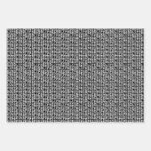 Best Life Ever Typografie (zwart en wit) Inpakpapier Vel (Voorkant 3)