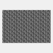 Best Life Ever Typografie (zwart en wit) Inpakpapier Vel (Voorkant 2)