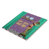 Best Life Funky  Kitsch Tegeltje (Zijkant)