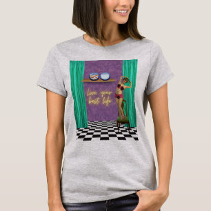Best Life Funky Vintage Kitsch T-shirt