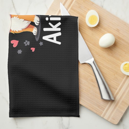 Best life with Akita Tank Top Theedoek (Quarter Fold)