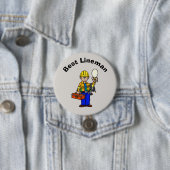 Best Lineman Button voor White Male (In situ)