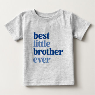 Best Little Brother Ever Grey met Blue Text Boy