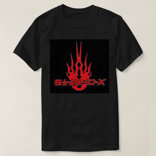 Best logo static-X band Metal Print T-shirt (Design voorkant)