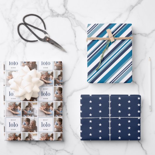 Best Lolo Ever Vaderdag Coordinating Inpakpapier Vel (Voorkant)