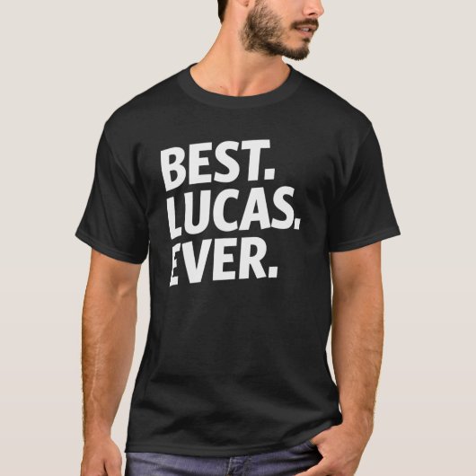 Best Lucas Funny Birthday Name T-shirt (Voorkant)