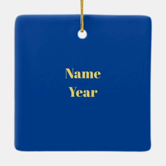 Best Mailman Kerstversiering Keramisch Ornament (Achterkant)