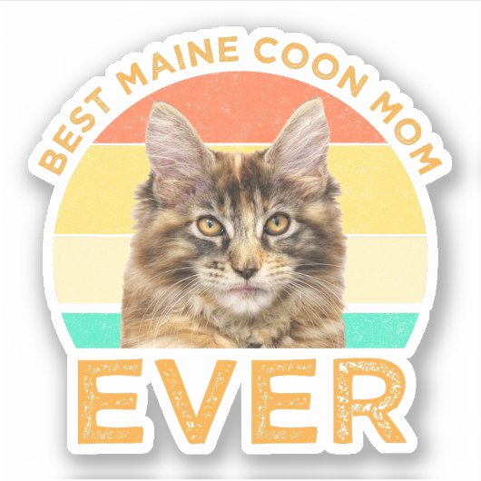 Best Maine Coon Mam Ever Sticker (Voorkant)