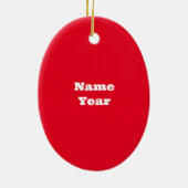 Best Male Baker kerstversiering Keramisch Ornament (Achterkant)