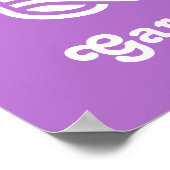 BEST MAM aangepaste monogram poster (Hoek)