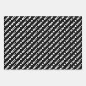 Best mam Black and White Wrapping Paper Sheets (Voorkant)