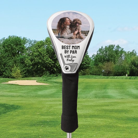 Best mam by Par Pet Photo Paw Print Golfheadcover