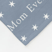 Best mam Ever Blue Photo Moederdag Fleece Deken (Hoek)
