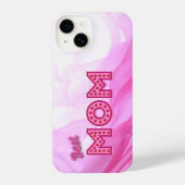 Best mam Ever girly roze chiffon elegant modern iPhone Hoesje (Achterkant)