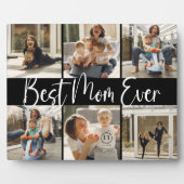 "Best mam Ever" Keepslag 6 Foto Collage Plaque Fotoplaat (Voorkant)