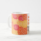 Best mam Ever Modern Photo Floral Moederdag Koffiemok (Voorkant links)