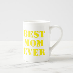 Best mam Ever Modern Typography Moederdag Gift Porselein Kop