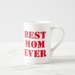 Best mam Ever Modern Typography Moederdag Gift Porselein Kop