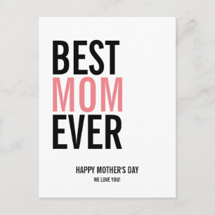 Best mam Ever Moederdag Briefkaart