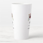 Best Mam Ever Moederdag Floral Aangepast Latte Mok (Voorkant)